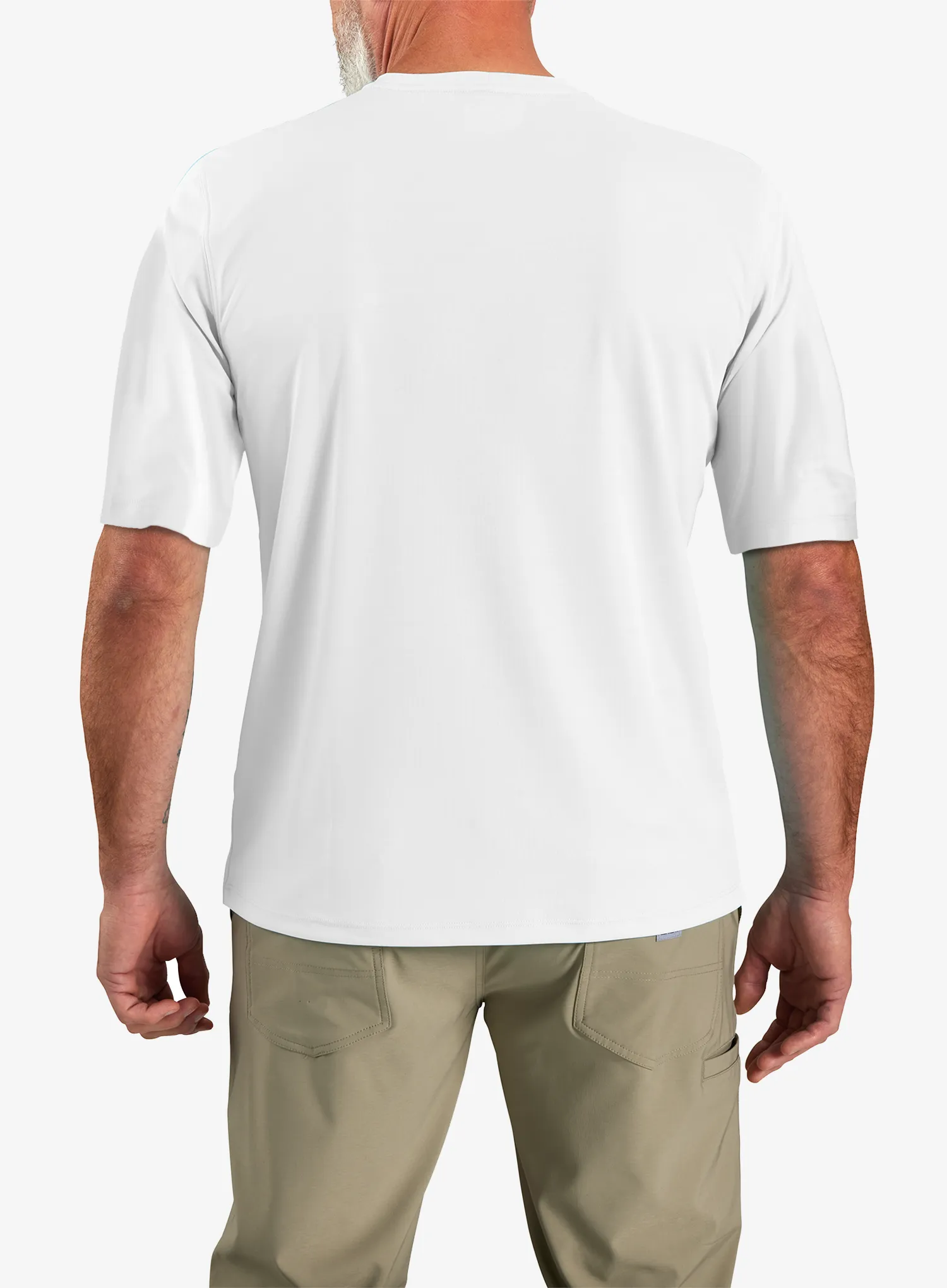 Бързосъхнеща тениска Carhartt Force Sun Defender Relaxed Logo T-Shirt - white