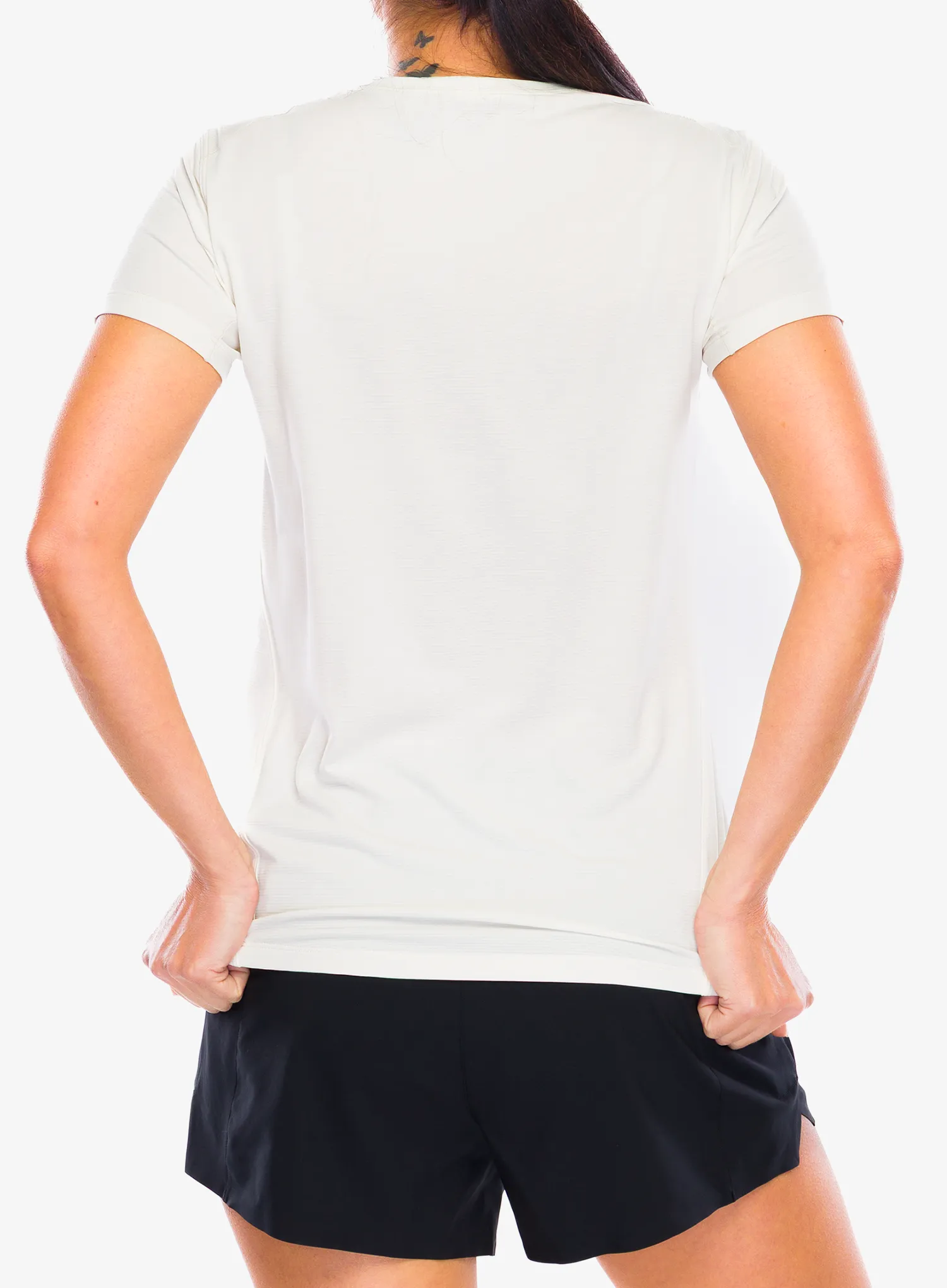 Дамска бързосъхнеща тениска Arcteryx Taema Crew Neck SS - arctic silk heather