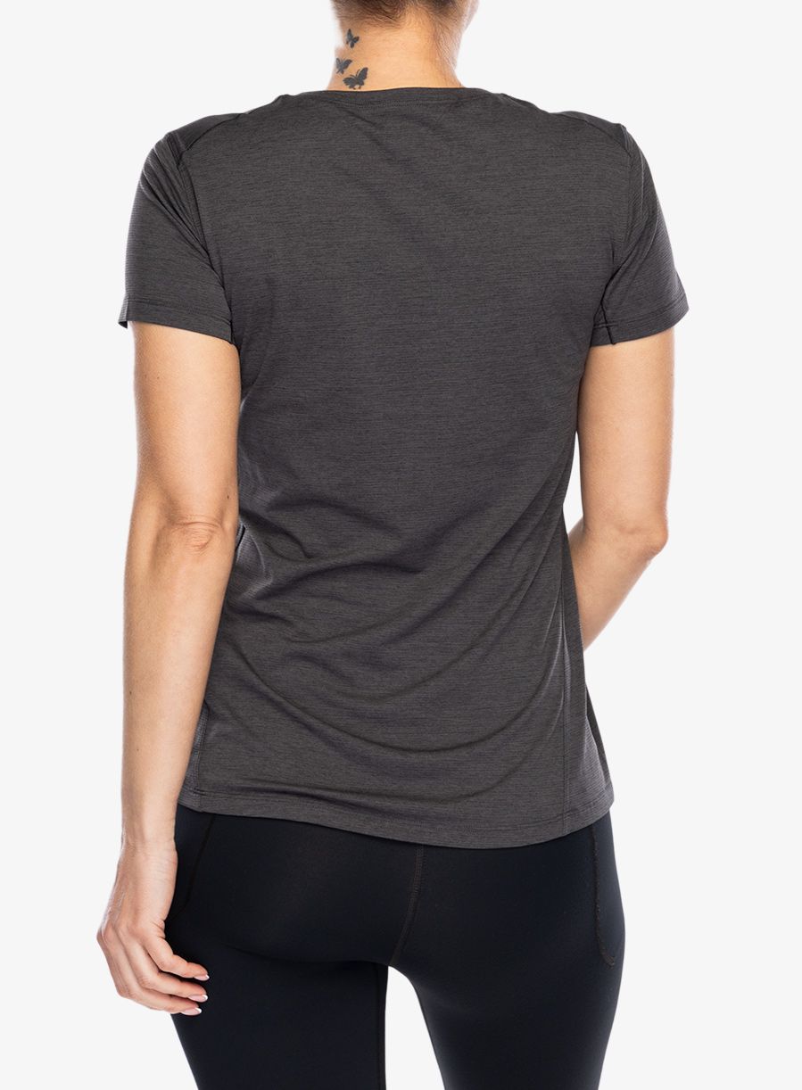 Дамска бързосъхнеща тениска Arcteryx Taema Crew Neck SS - black heather