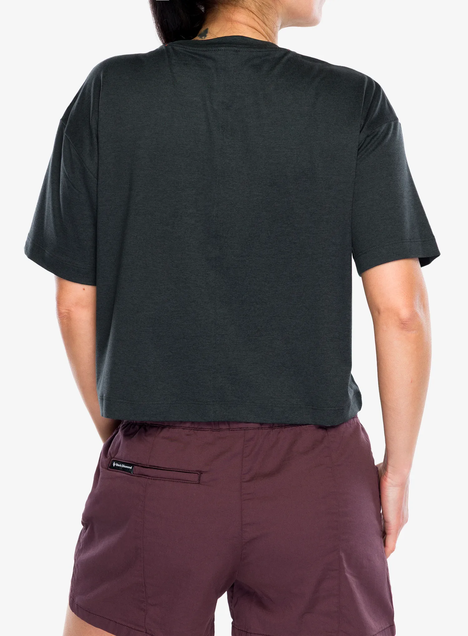 Дамска бързосъхнеща тениска Black Diamond Circuit SS Tee - black/black