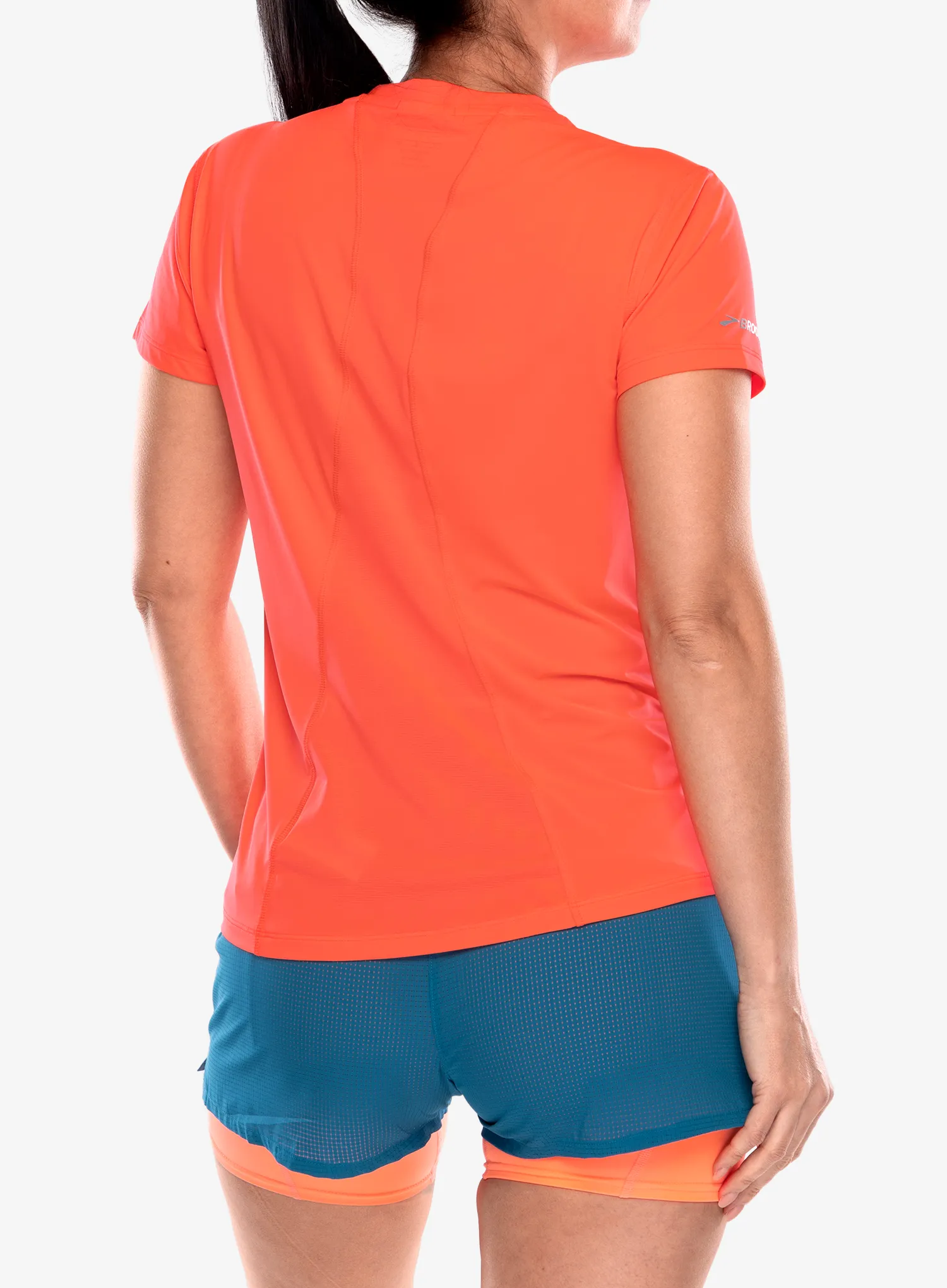 Дамска бързосъхнеща тениска Brooks Sprint Free Short Sleeve 3.0 - neo cayenne