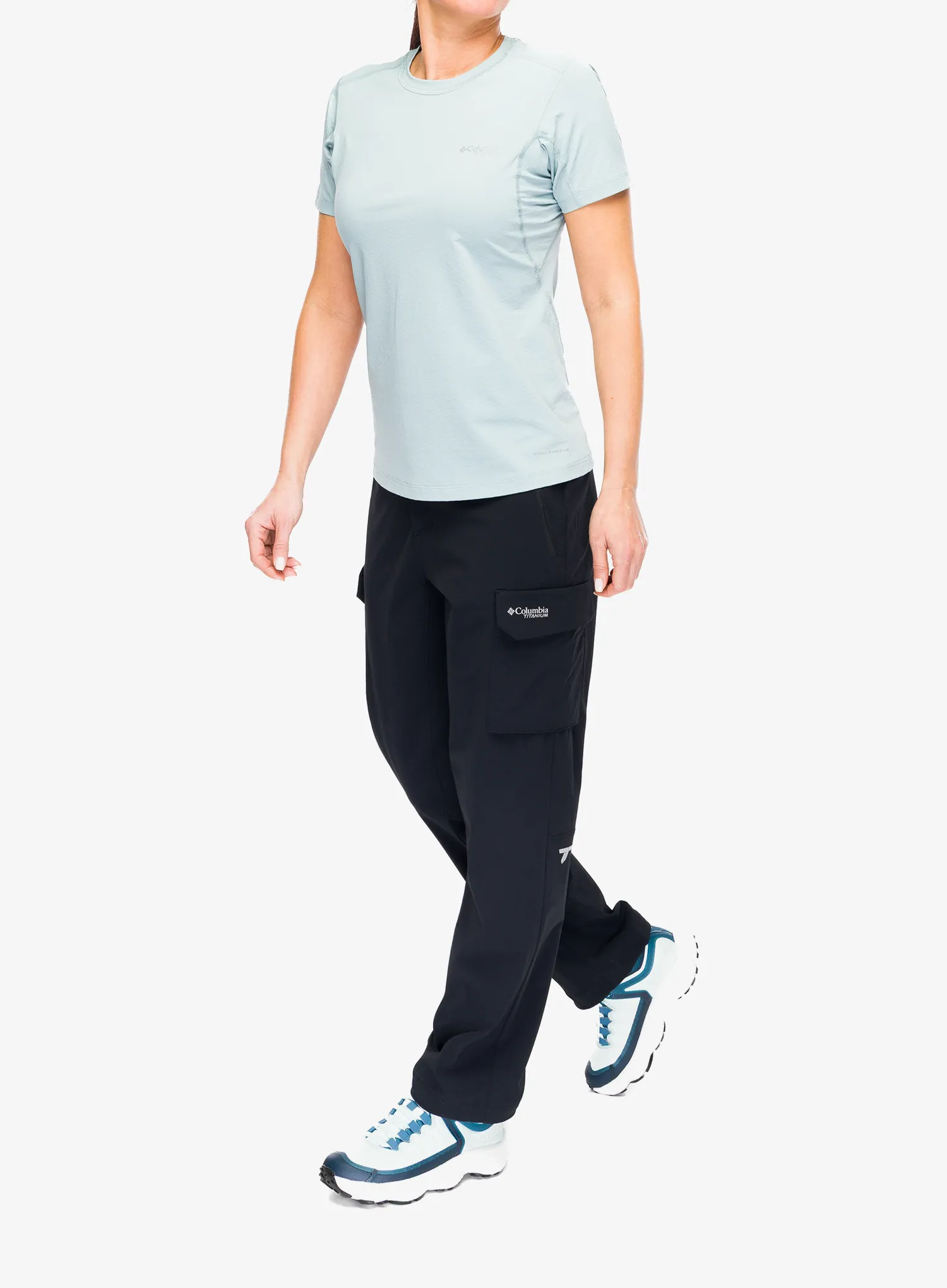 Дамска бързосъхнеща тениска Columbia Diamond Peak Pro Short Sleeve - crushed blue