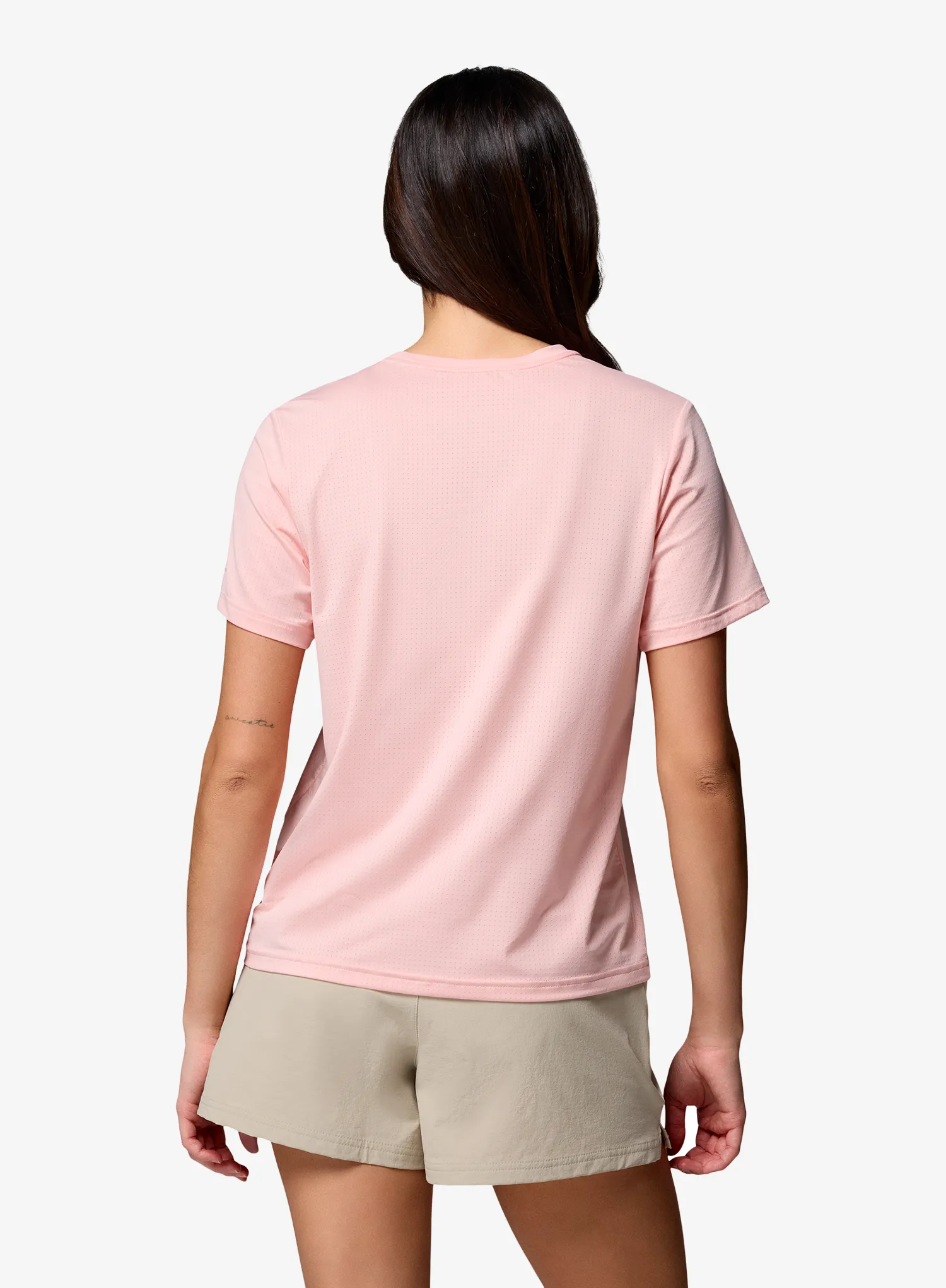 Дамска бързосъхнеща тениска Columbia Wild Springs S/S - pink sand
