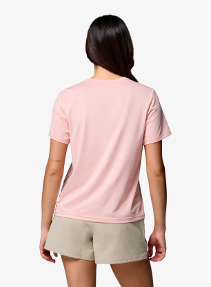 Дамска бързосъхнеща тениска Columbia Wild Springs S/S - pink sand