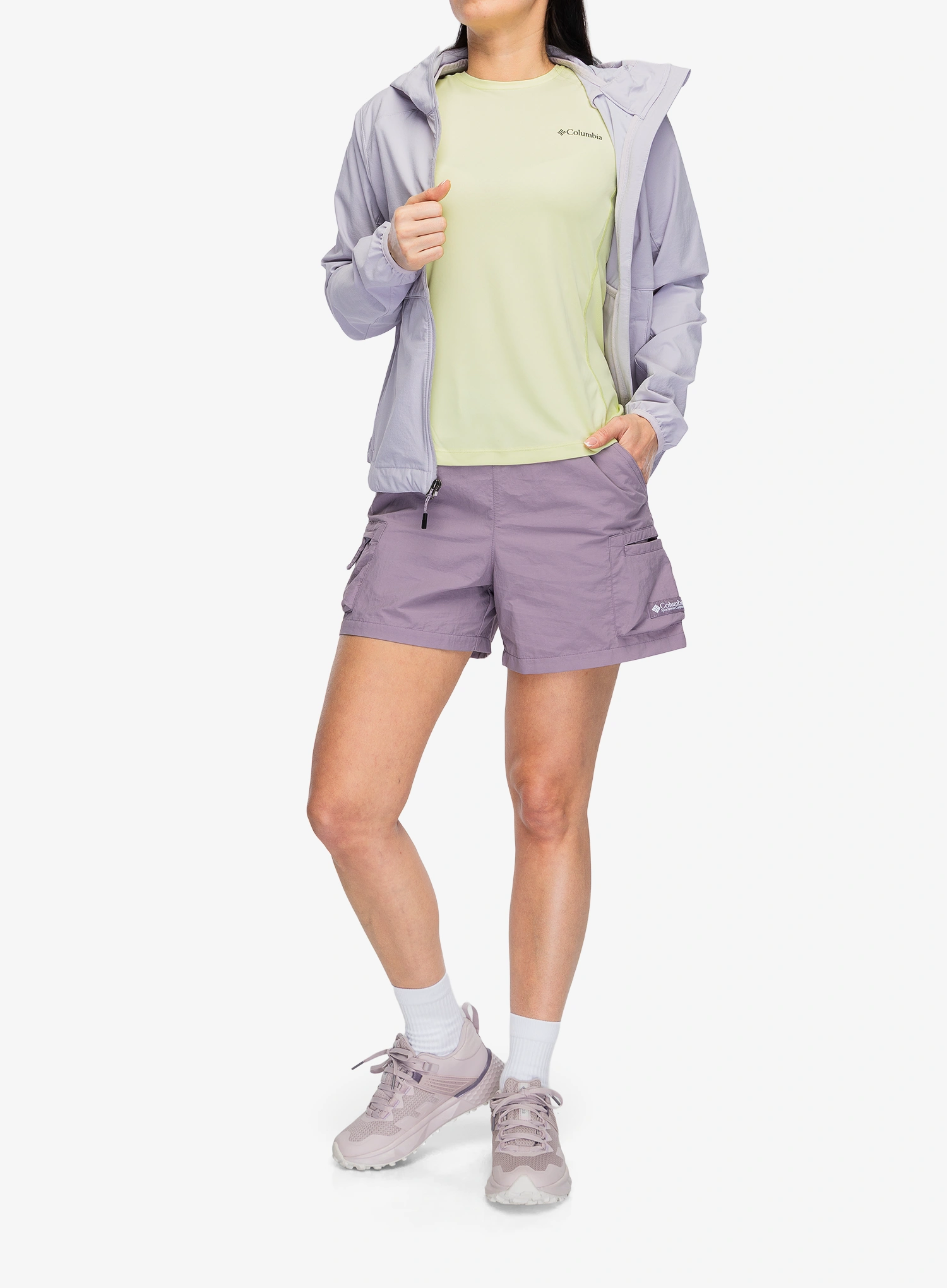 Дамска бързосъхнеща тениска Columbia Zero Rules Light S/S Crew - citron haze