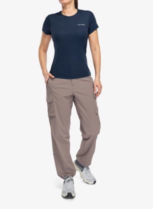 Дамска бързосъхнеща тениска Columbia Zero Rules Light S/S Crew - collegiate navy