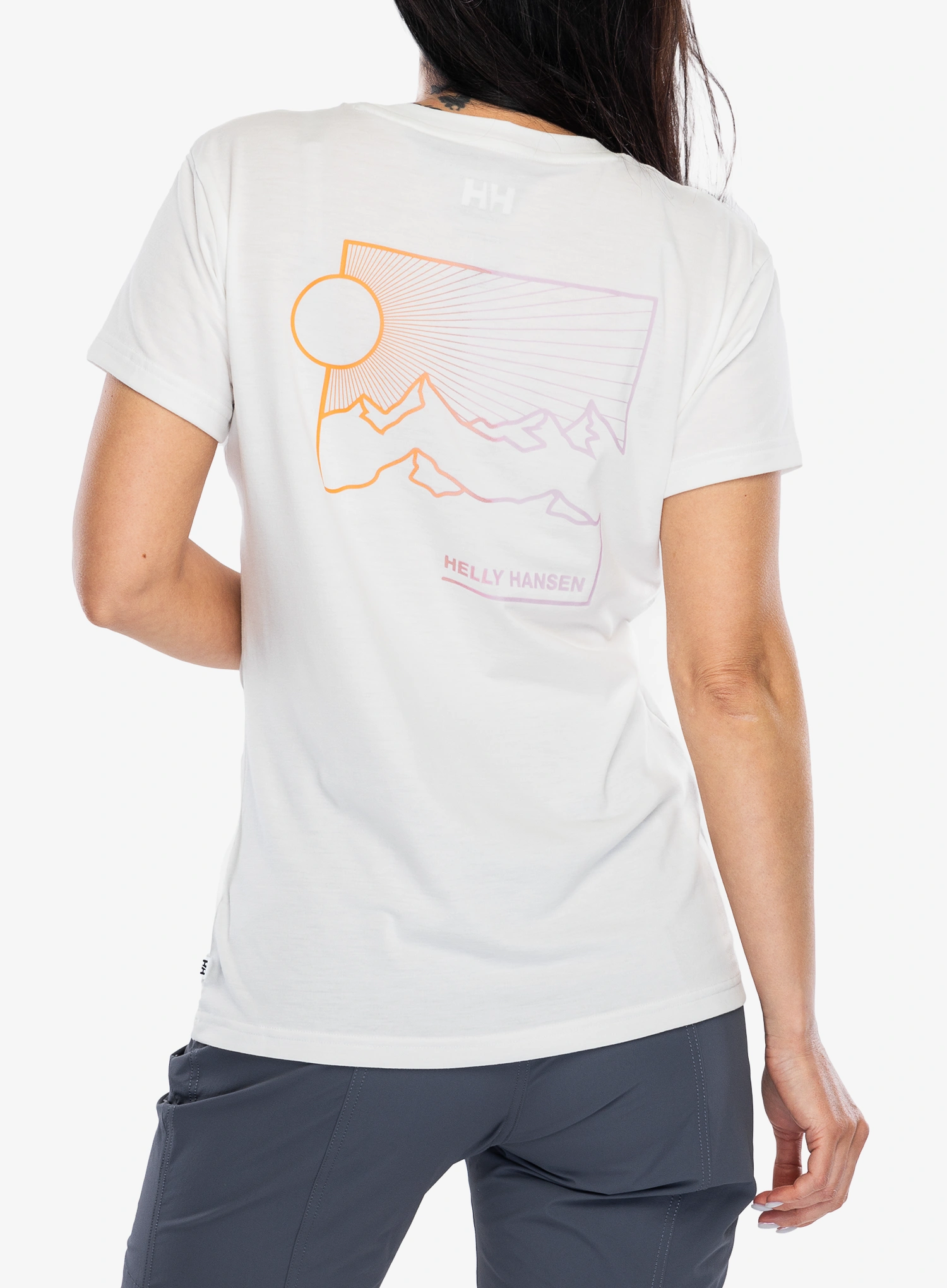 Дамска бързосъхнеща тениска Helly Hansen Skog Recycled Graphic Tee - white