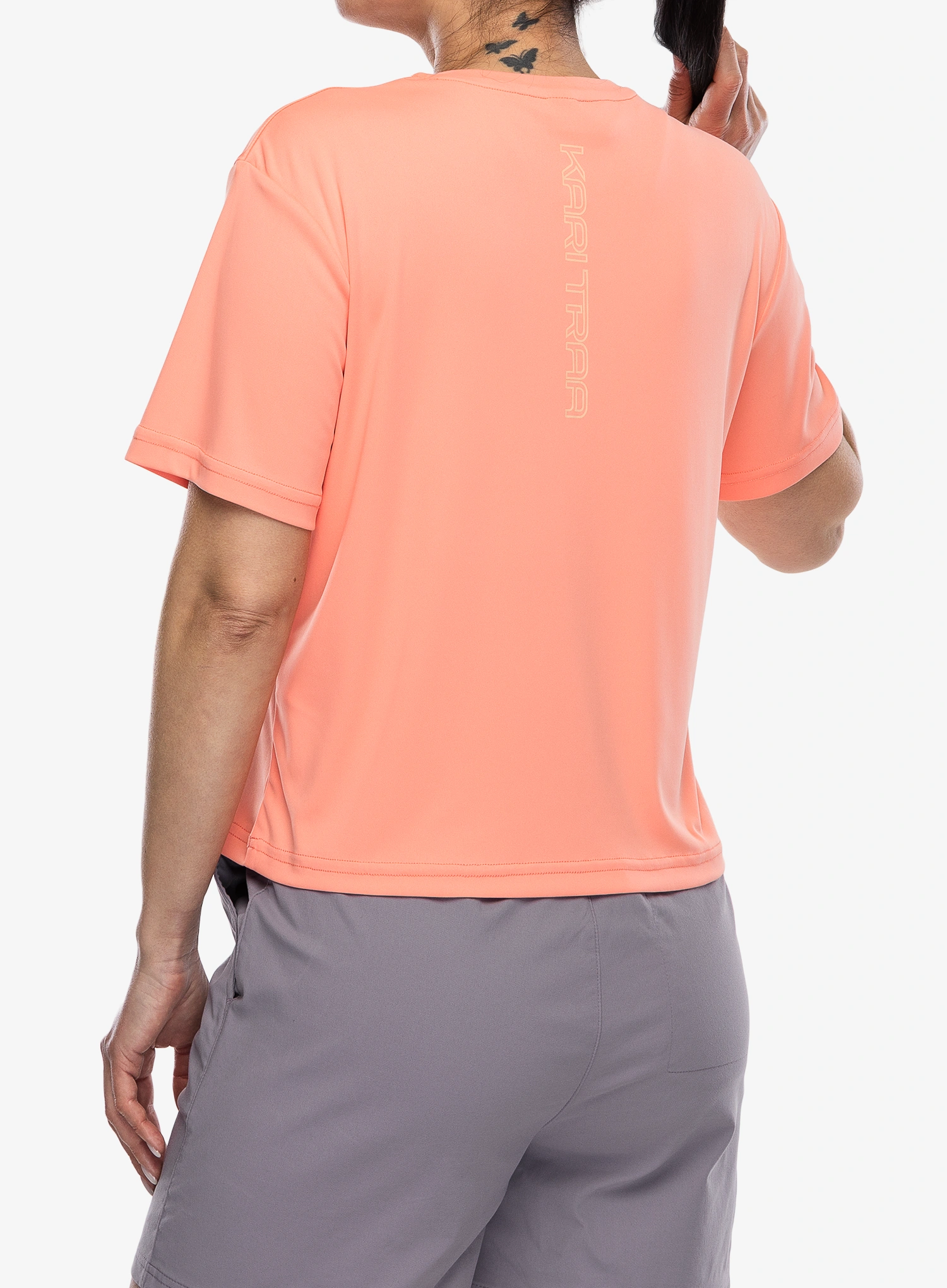 Дамска бързосъхнеща тениска Kari Traa Una Tee - coral