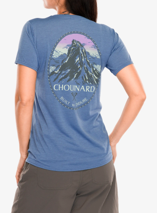 Дамска бързосъхнеща тениска Patagonia Cap Cool Daily Graphic Shirt Lands - chouinard crest/current blue