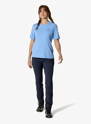 Дамска бързосъхнеща тениска Rab Force Stamp Tee - bluebird