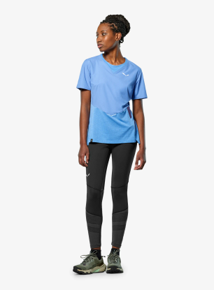 Дамска бързосъхнеща тениска Salewa Pedroc Dry Wind T-Shirt - morning blue