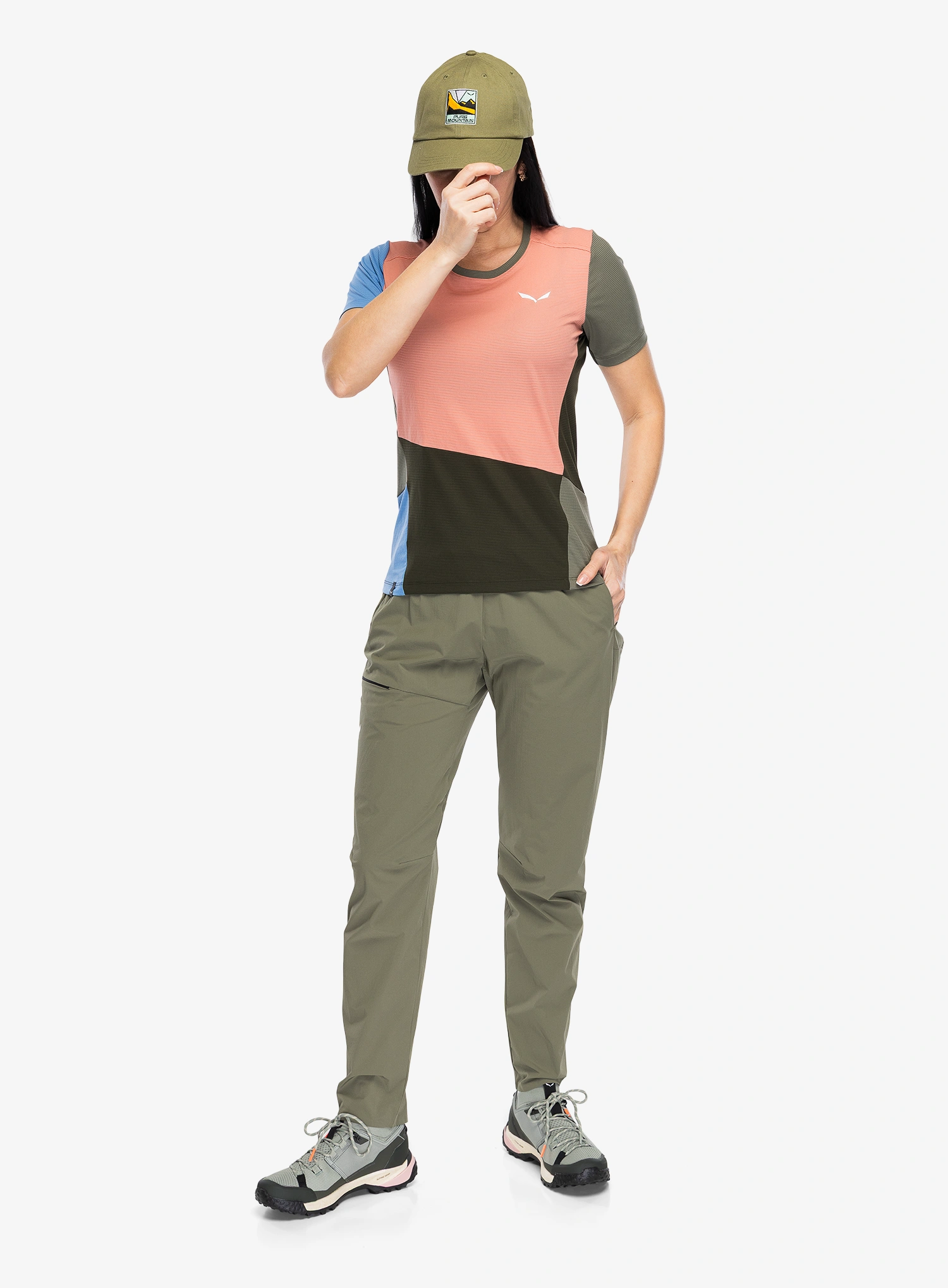 Дамска бързосъхнеща тениска Salewa Puez Sporty Dry T-Shirt - desert pink/multi