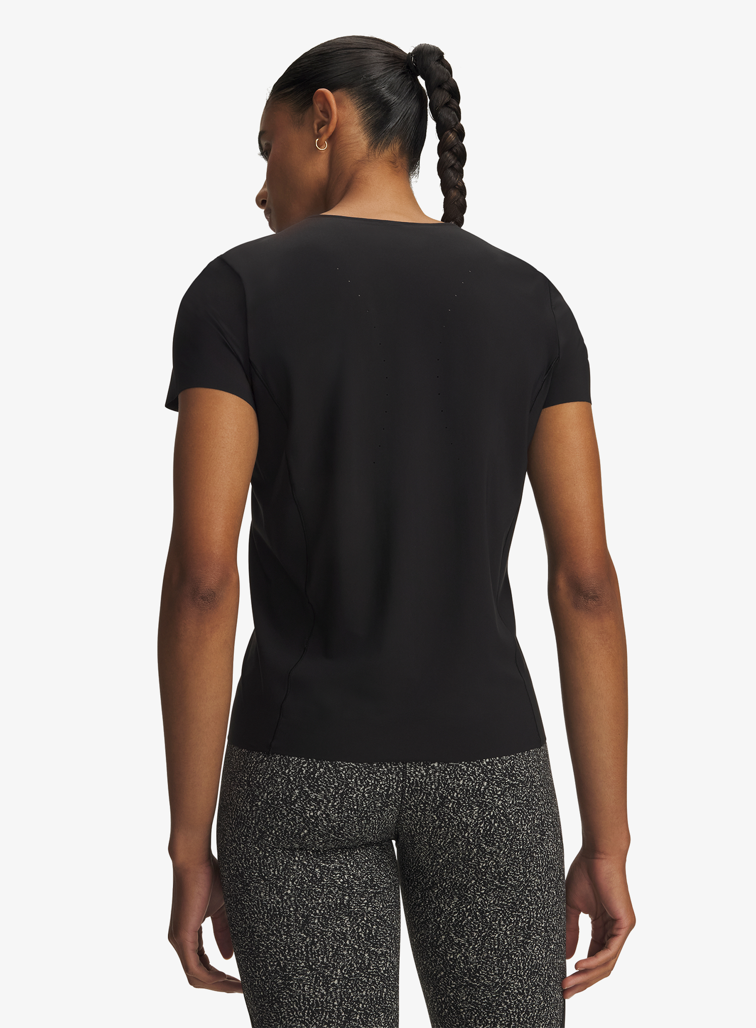 Дамска бързосъхнеща тениска Under Armour Vanish Elite Short Sleeve - ultimate black/metallic silver