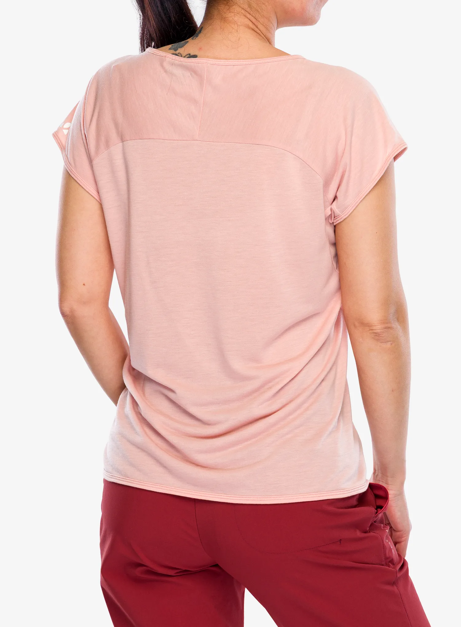 Дамска бързосъхнеща тениска Vaude Tekoa T-Shirt II - soft rose