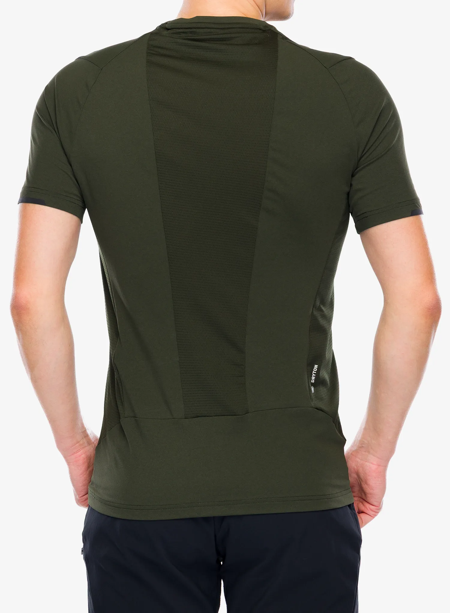 Бързосъхнеща тениска Salewa Pedroc Dry Hyb T-Shirt - dark olive