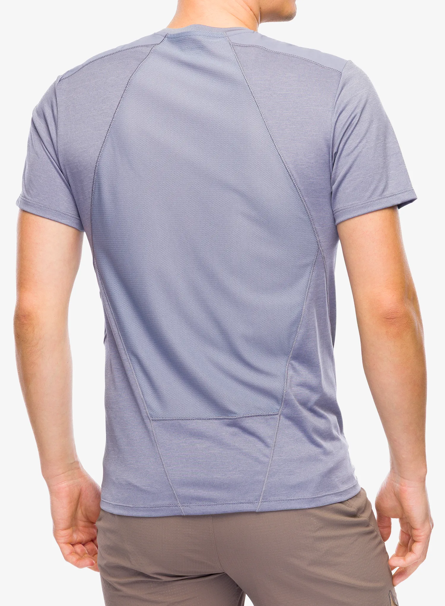 Бързосъхнеща тениска Salomon Outline S/S Tee - blue granite