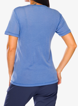 Дамска термоактивна тениска Dovre 100% Merino Wool - blue