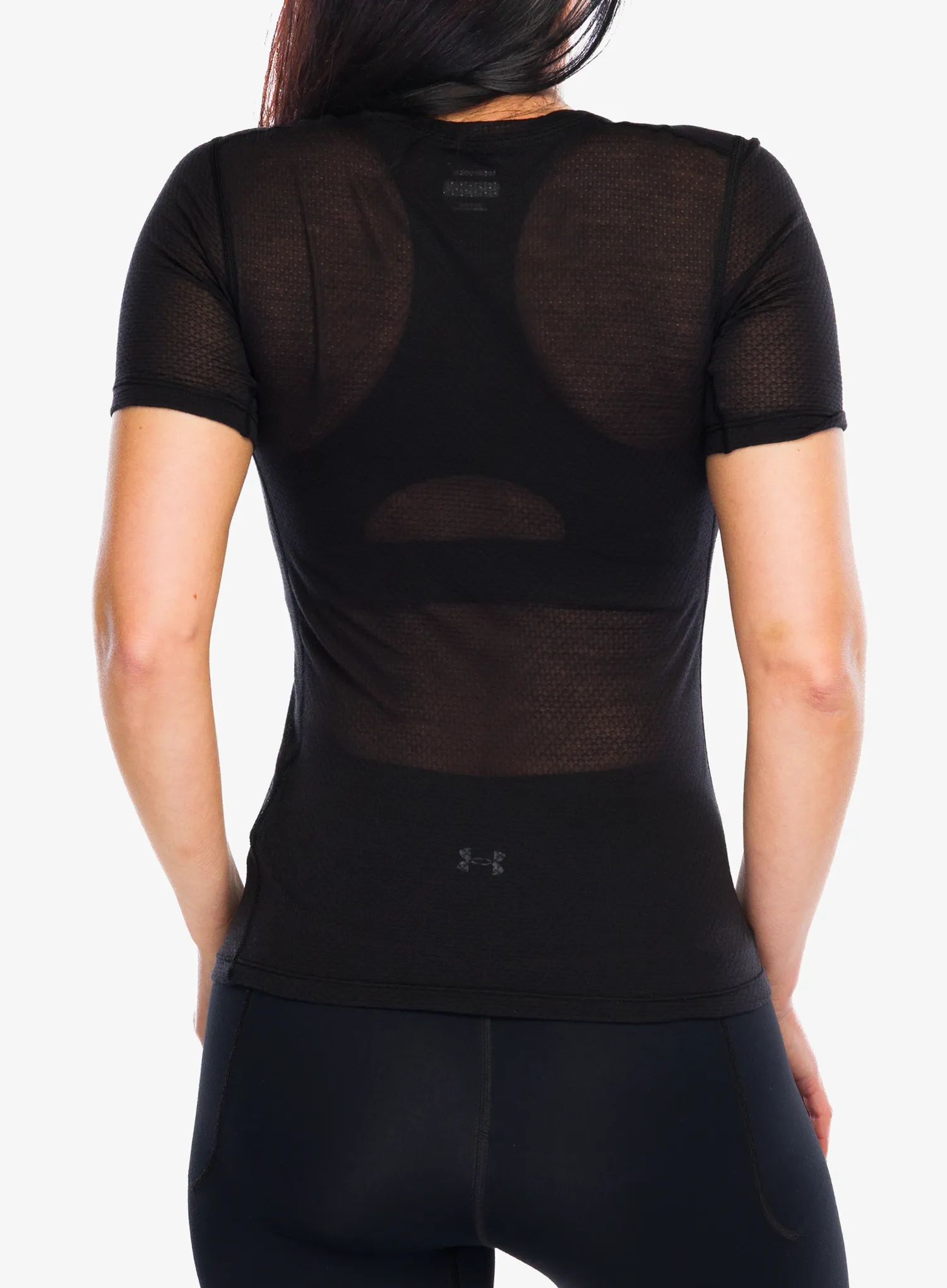 Дамска термоактивна тениска Icebreaker Merino Blend 75 Cool-Lite Featherlight SS Crewe - black