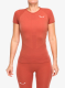 Дамска термоактивна тениска Salewa Zebru Medium Warm Amr T-Shirt - etruscan red