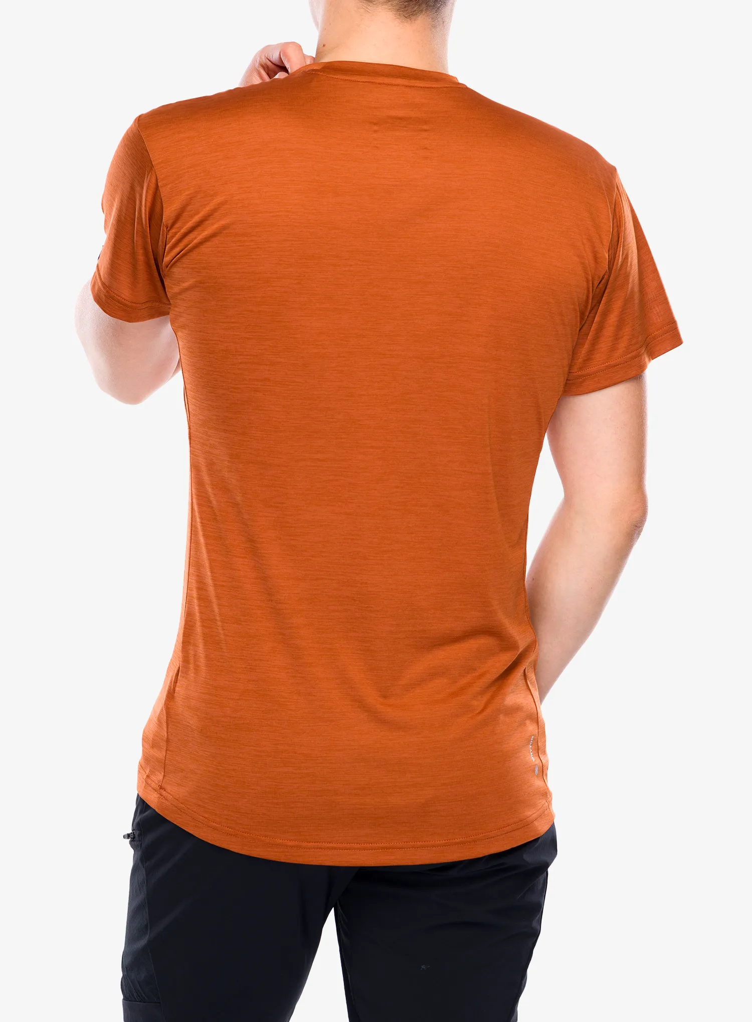 Термоактивна тениска Salewa Puez Melange Dry S/S Tee - bombay brown melange