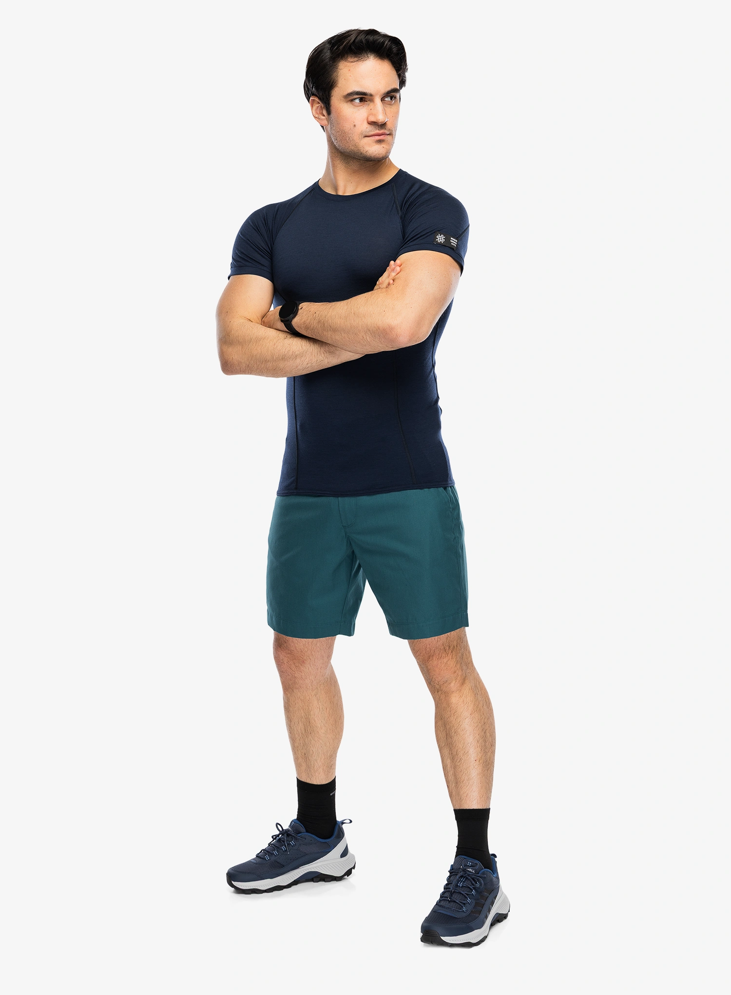 Термоактивна тениска Sensor Merino Active Tee S/S - deep blue