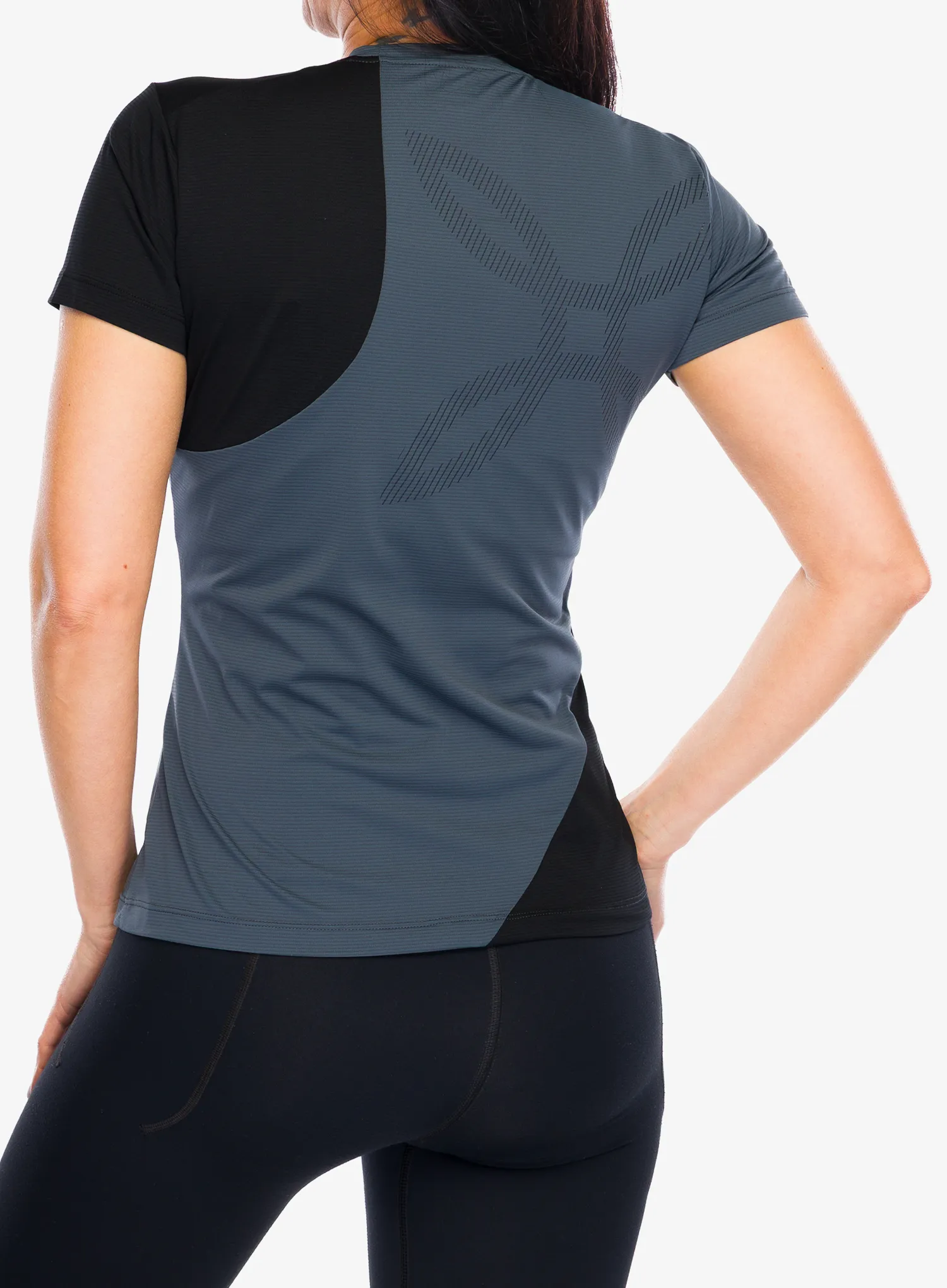 Дамска тениска за тренировка Montura Mix-Up T-Shirt - lead/black