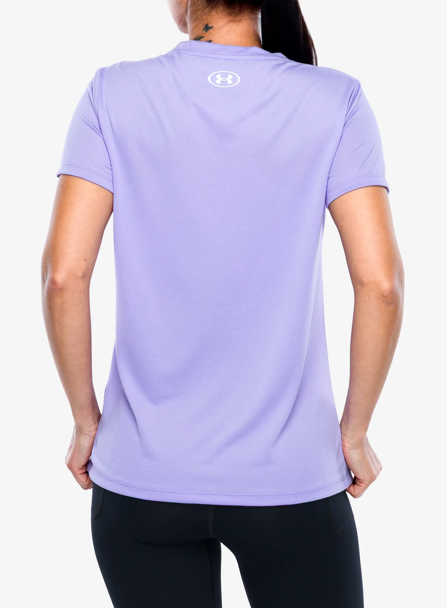 Дамска тениска за тренировка Under Armour UA Tech SSV - transparent/white