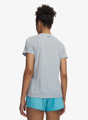 Дамска тениска за тренировка Under Armour UA Tech Twist SSC - blue fog/downpour gray