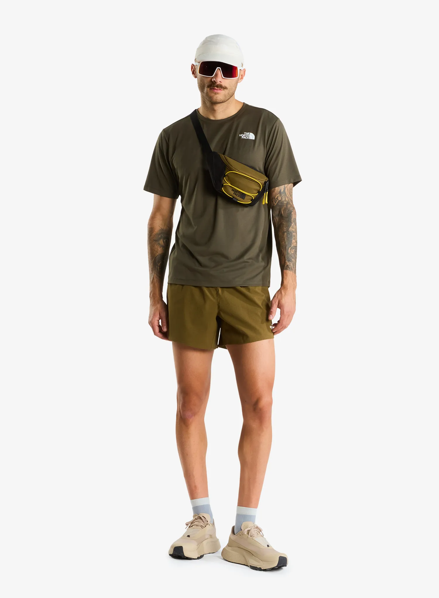 Тениска за тренировка The North Face 24/7 S/S Tee Reg - new taupe green