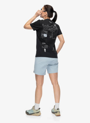 Дамска катерачна тениска Mammut Mammut Base T-Shirt Multi-Pitch - black