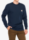 Тениска с дълъг ръкав Carhartt Workwear Pocket T-Shirt L/S - navy