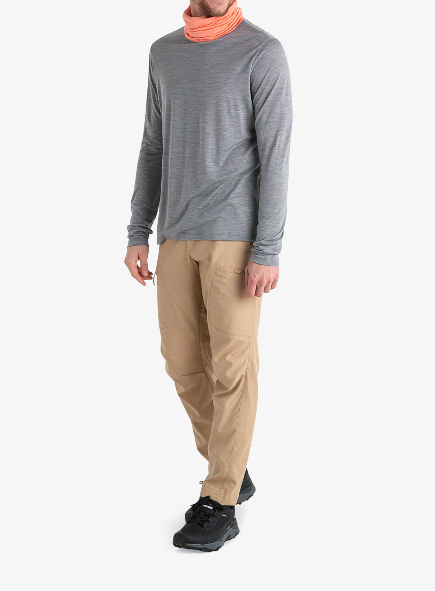 Тениска с дълъг ръкав Icebreaker Merino 125 Cool-Lite Sphere III LS Tee - metro hthr