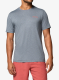 Тениска с щампа Columbia Parsons Point S/S Back Graphic Tee - city grey heather/linear peaks