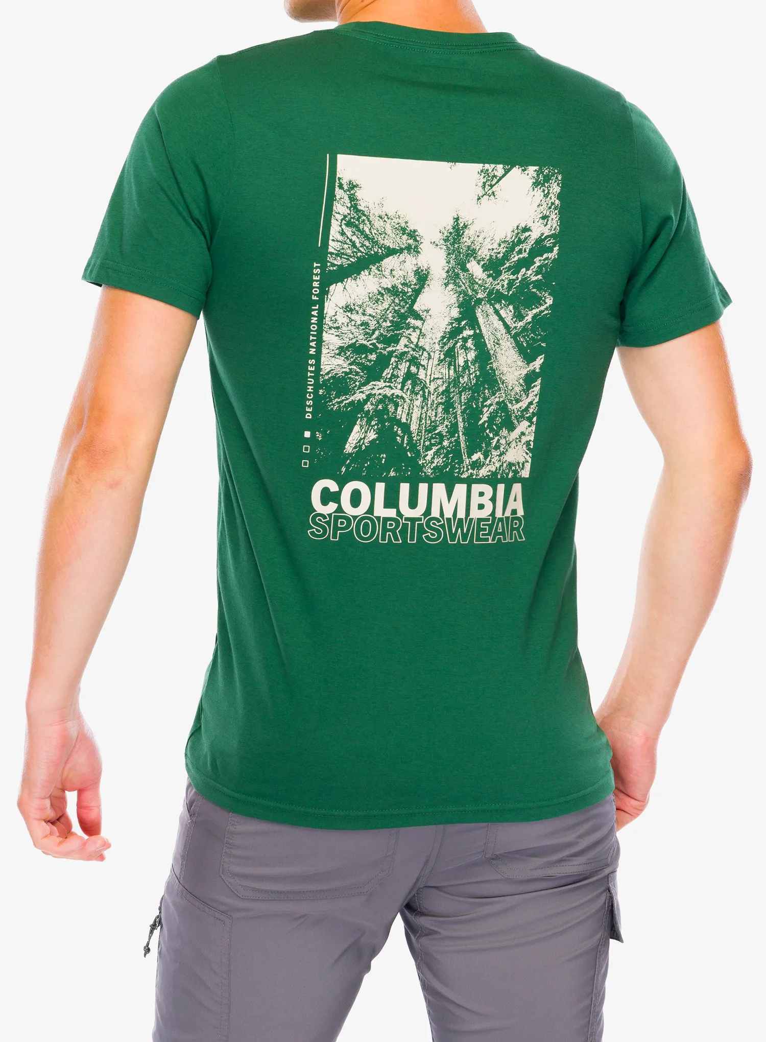 Тениска с щампа Columbia Rapid Ridge Back Graphic Tee II - rain forest/amazing heights
