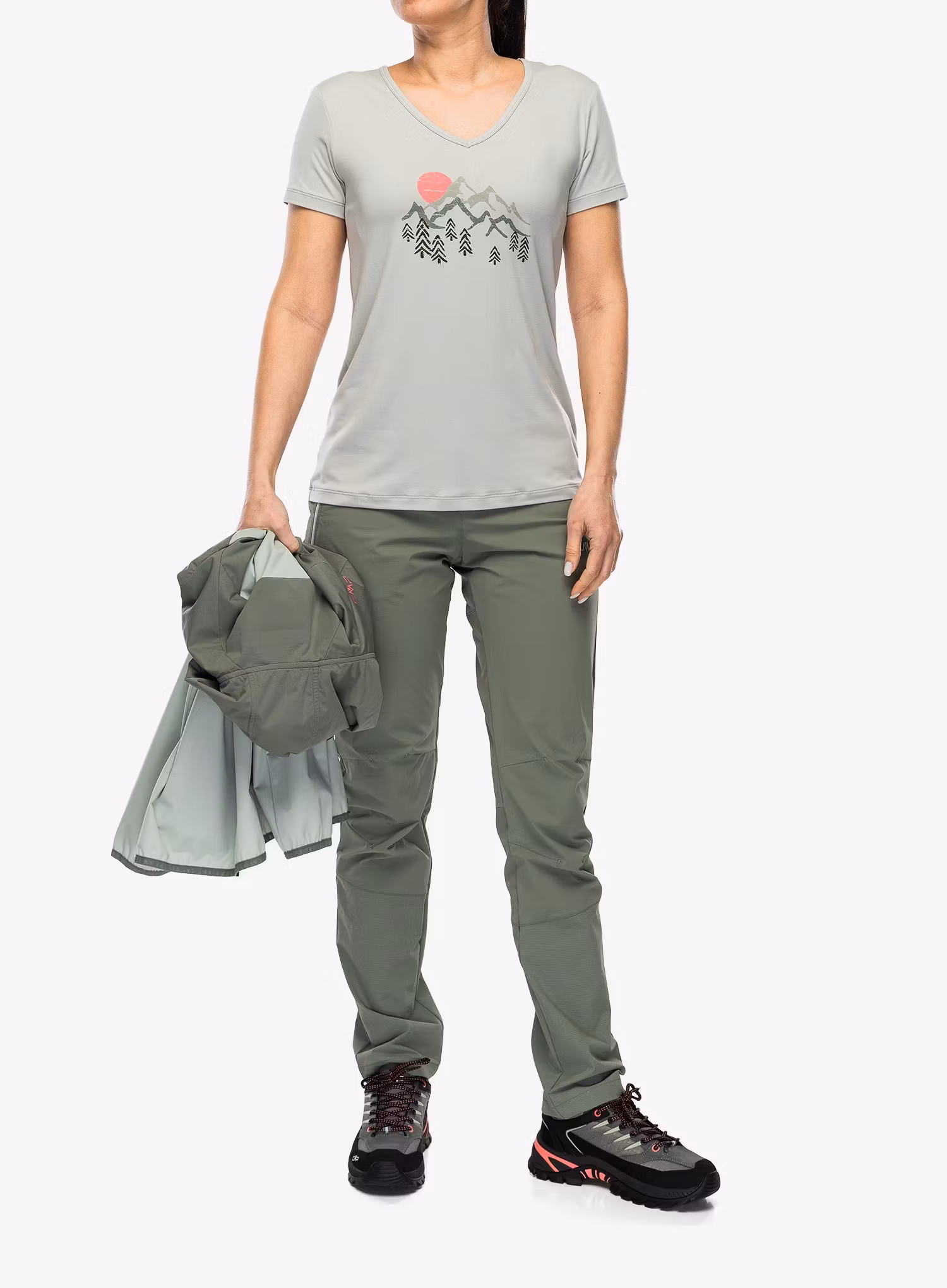 Дамска тениска с щампа CMP Missy T-Shirt - pistacchio