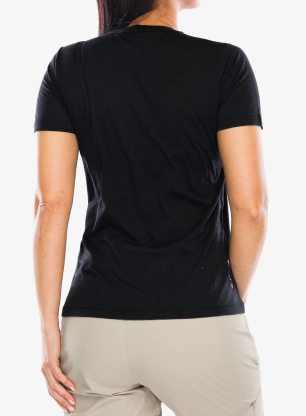 Дамска тениска с щампа Salewa Eagle Dotted Mtn Am T-Shirt - black out