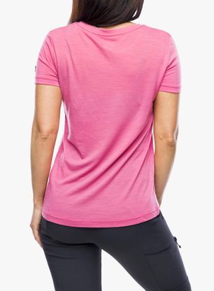 Дамска тениска с щампа Super.natural All On Board Tee - gin fizz/natural white