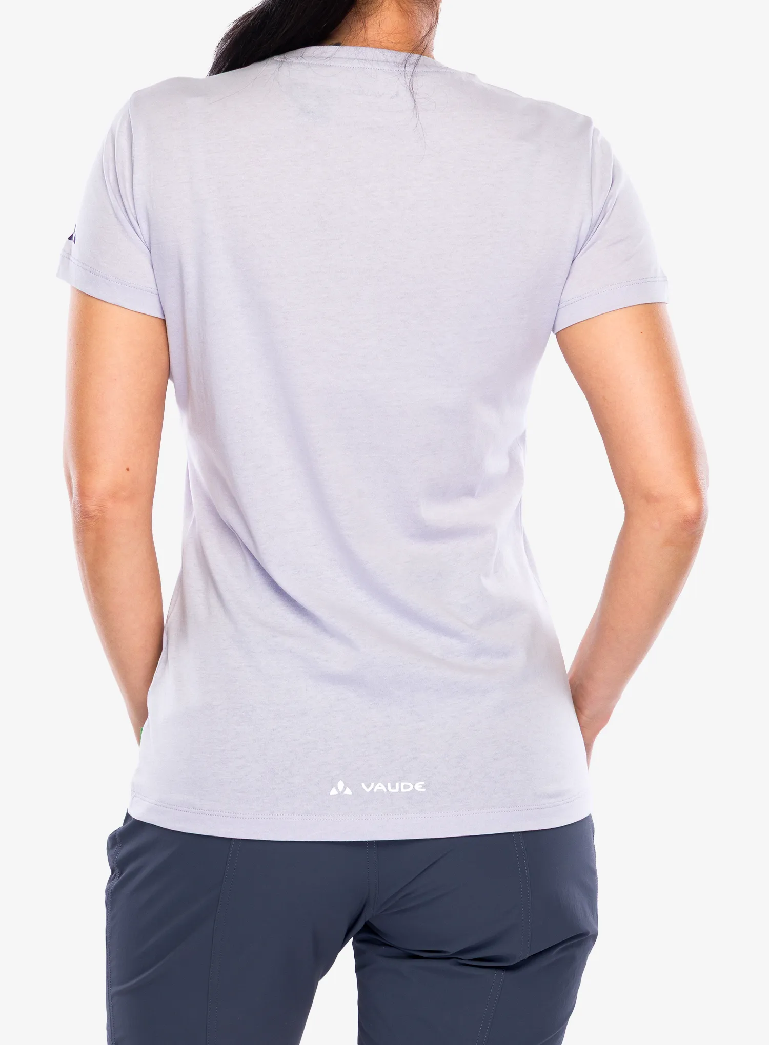 Дамска тениска с щампа Vaude Cyclist T-Shirt V - lavender