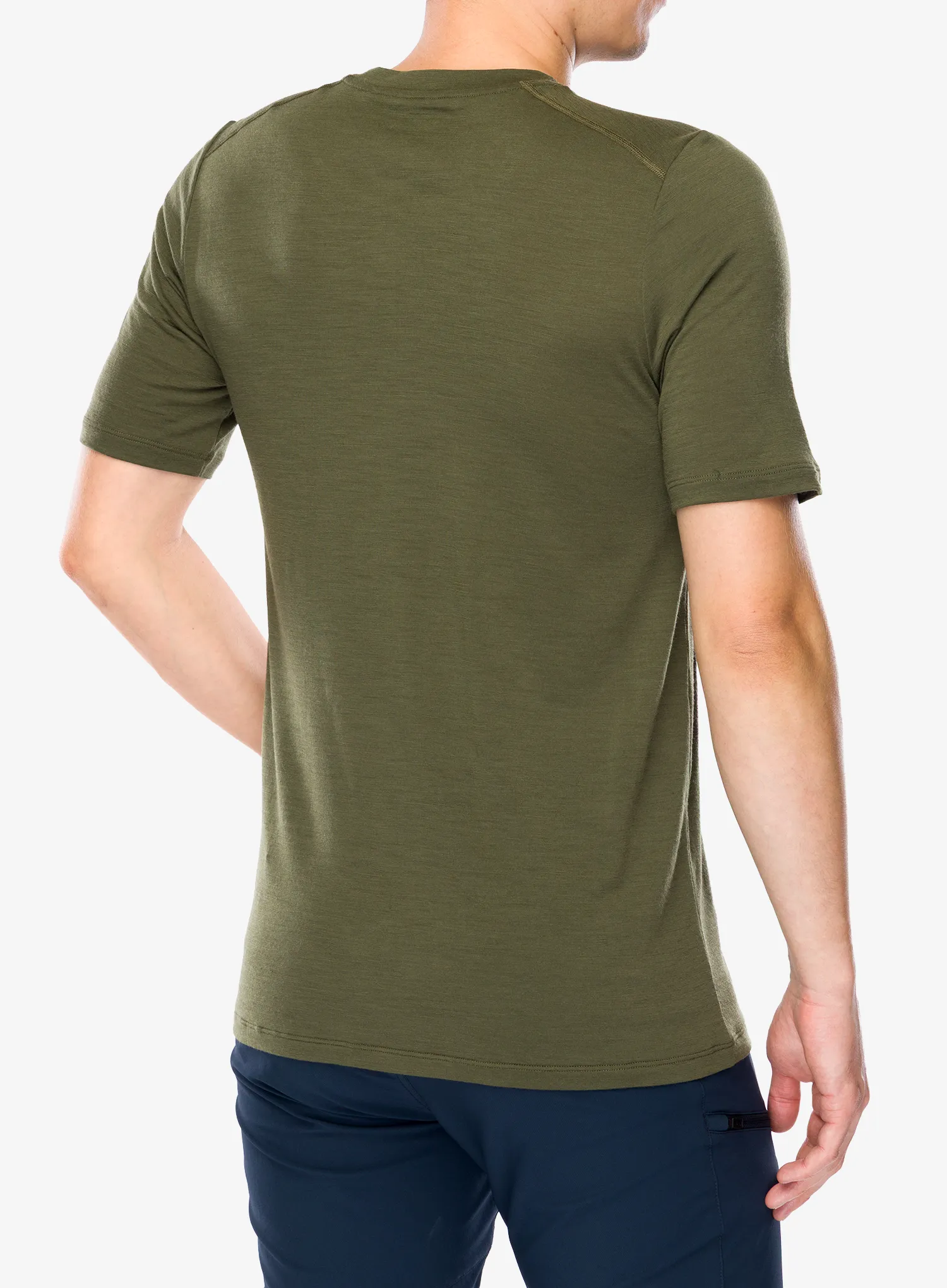 Тениска с щампа Fjallraven Abisko Wool Classic SS - laurel green