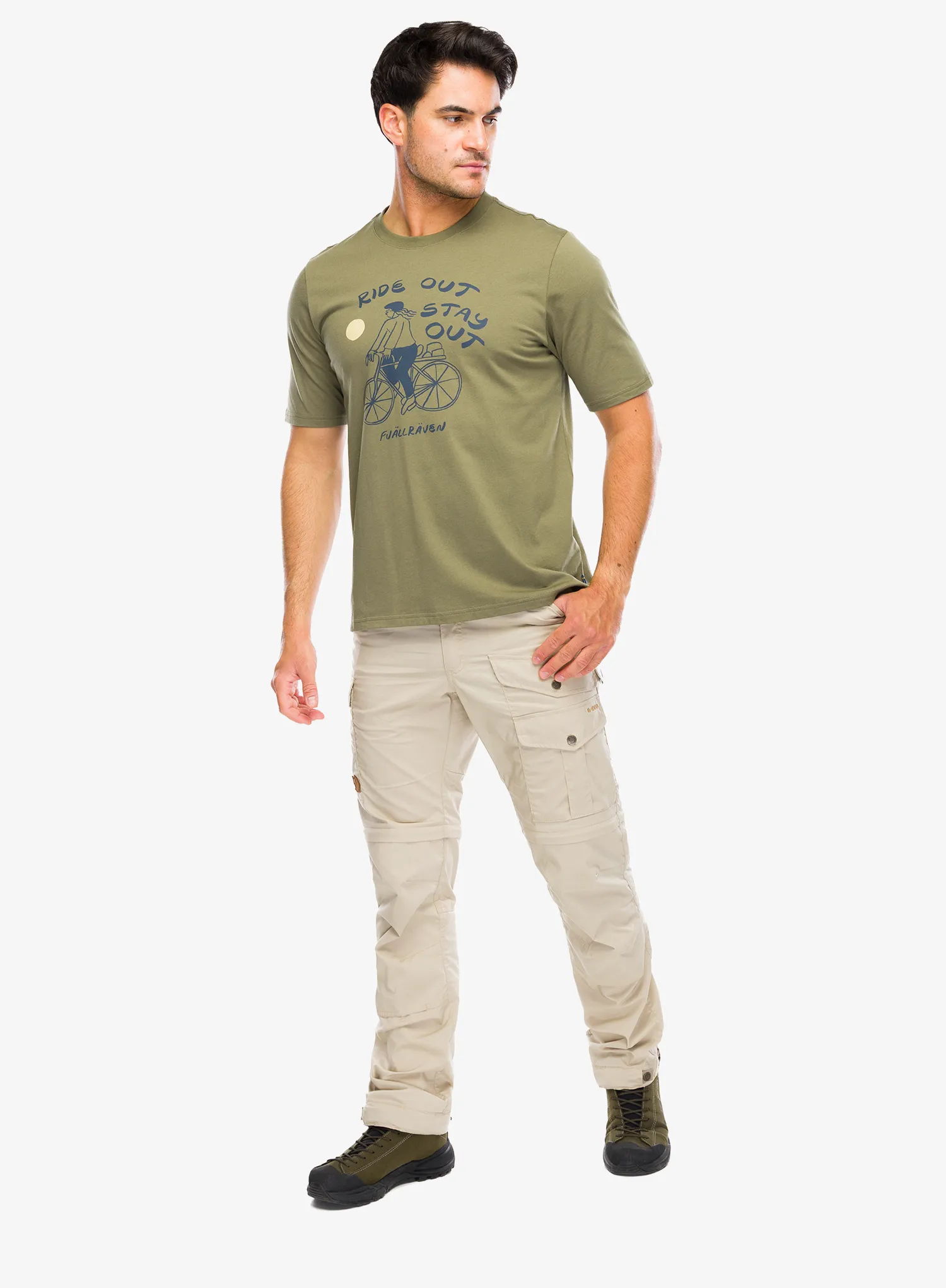 Тениска с щампа Fjallraven Hoja Ivag T-shirt - green