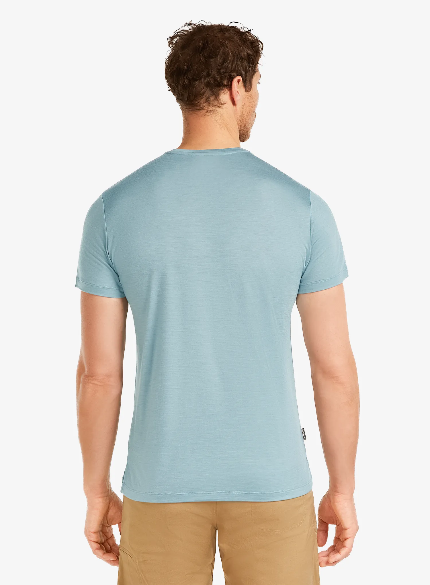Тениска с щампа Icebreaker Merino 125 Cool-Lite Sphere SS Tee Across - flint blue
