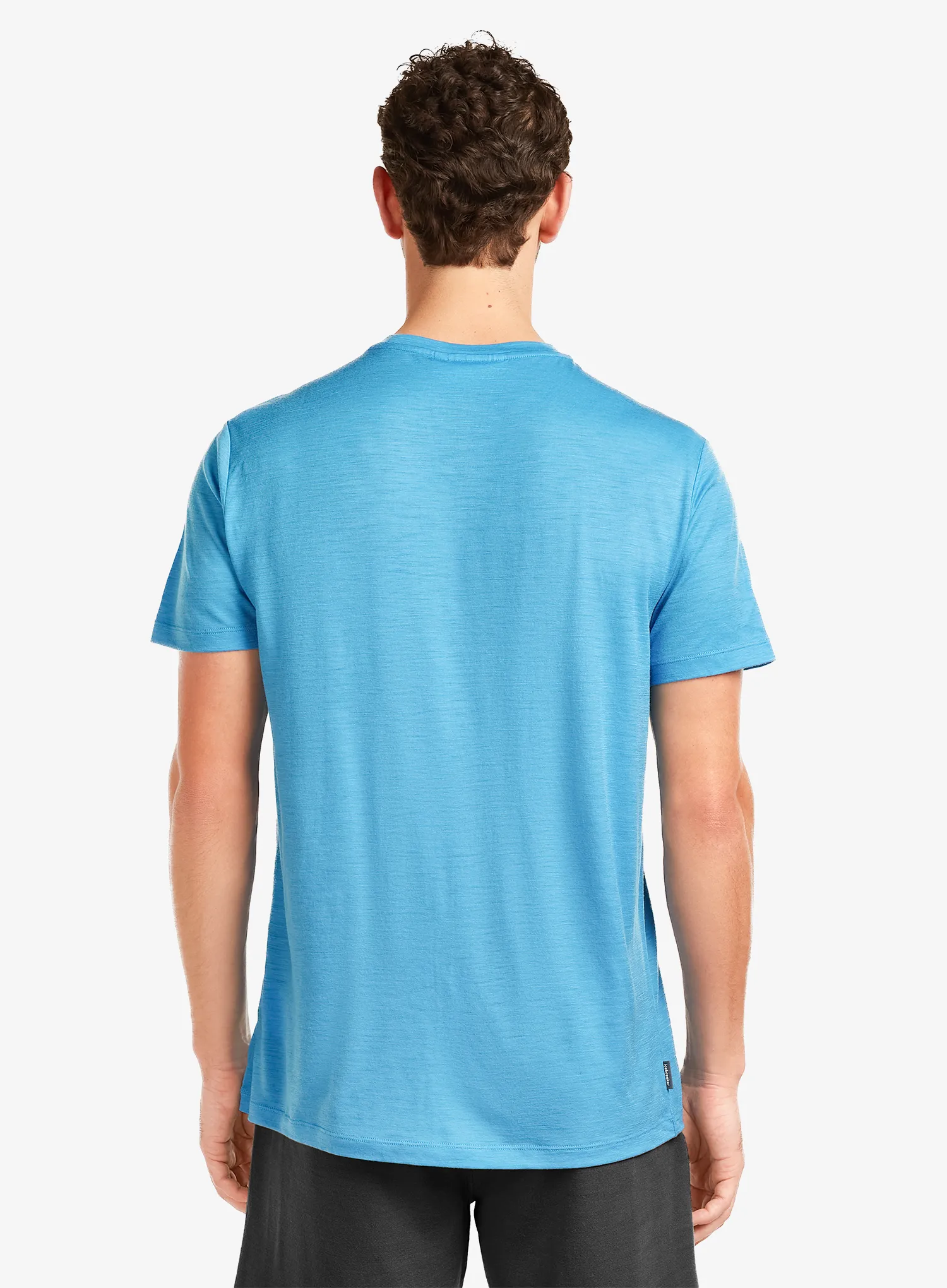 Тениска с щампа Icebreaker Merino 150 Tech Lite SS Tee Range Stripes - arctic