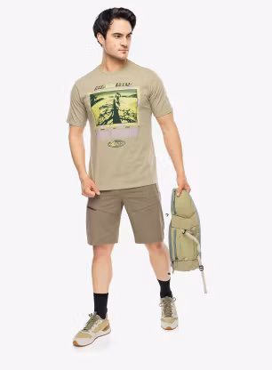 Тениска с щампа Patagonia Run Like Roots Responsibili-Tee - gumtree green