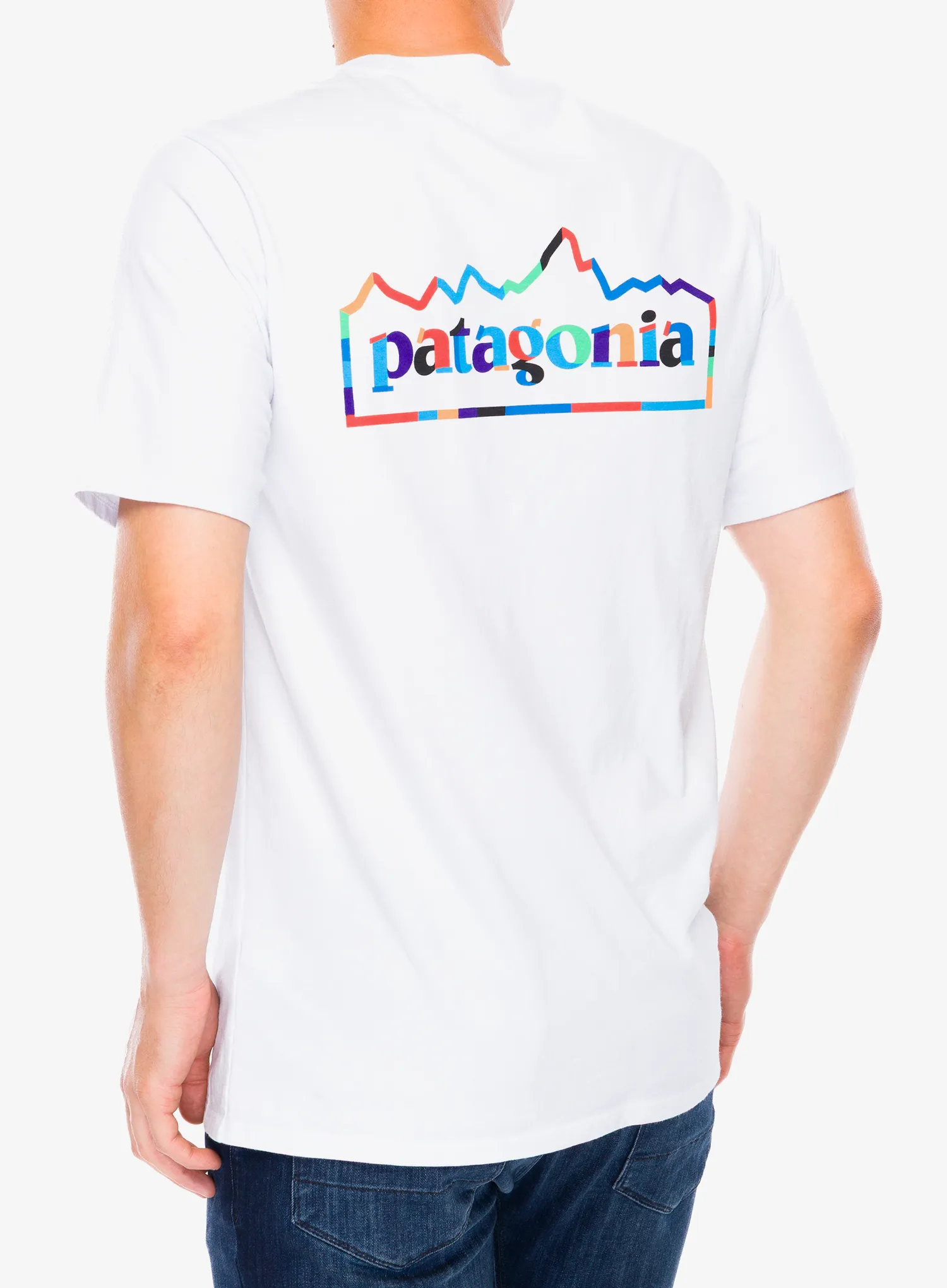 Тениска с щампа Patagonia Unity Fitz Responsibili-Tee - white
