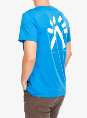 Тениска с щампа Peak Performance Explore Graphic Tee - brilliant blue
