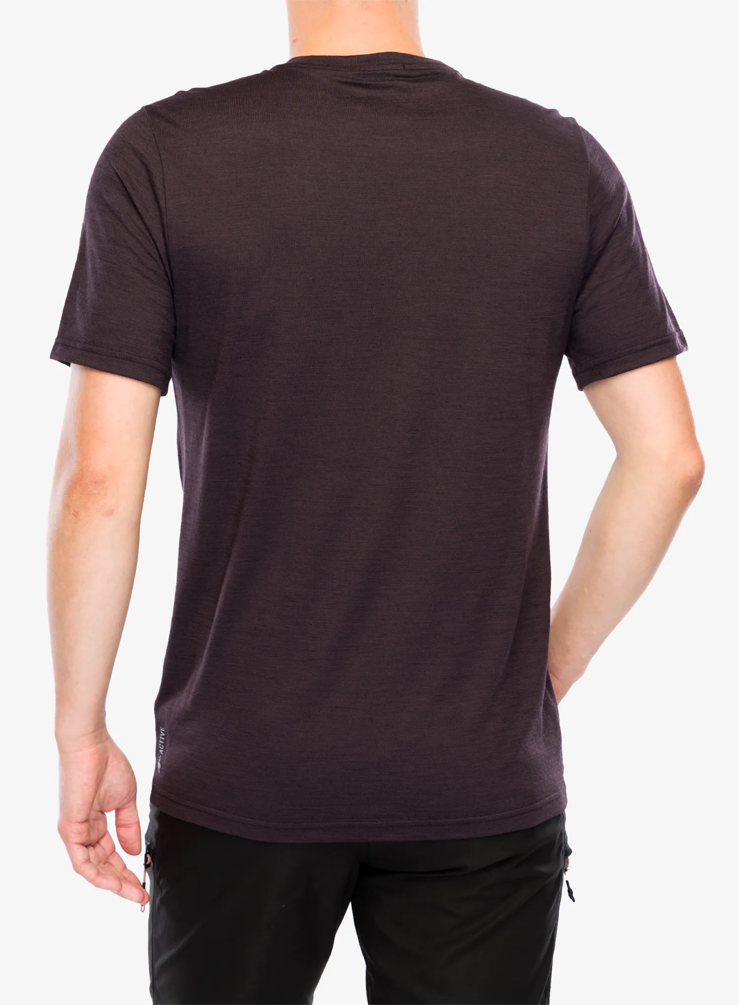 Тениска с щампа Smartwool Peak Energy Active Short Sleeve Graphic Tee - mink heather