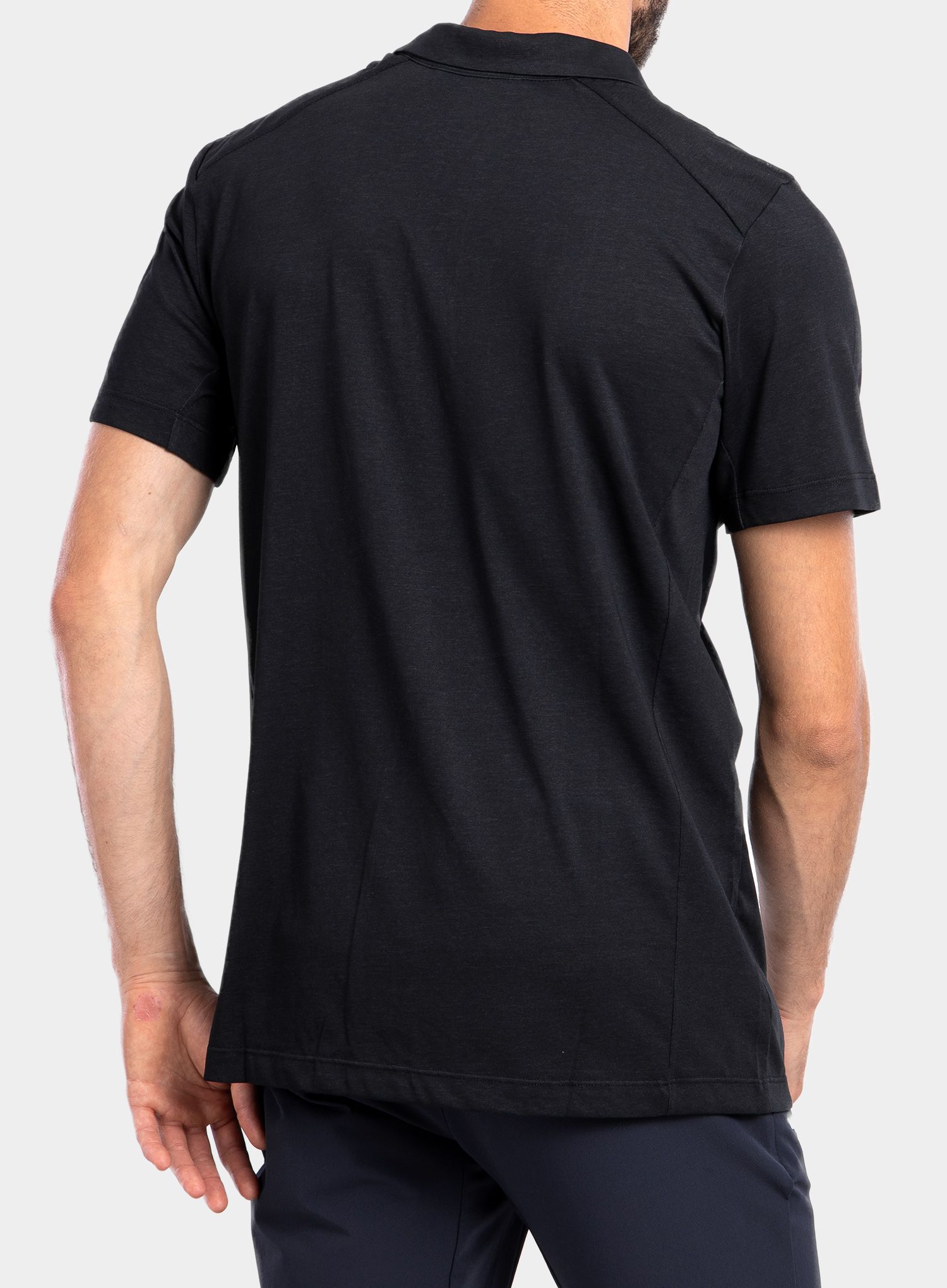 Тениска с яка Arcteryx Eris Polo - black