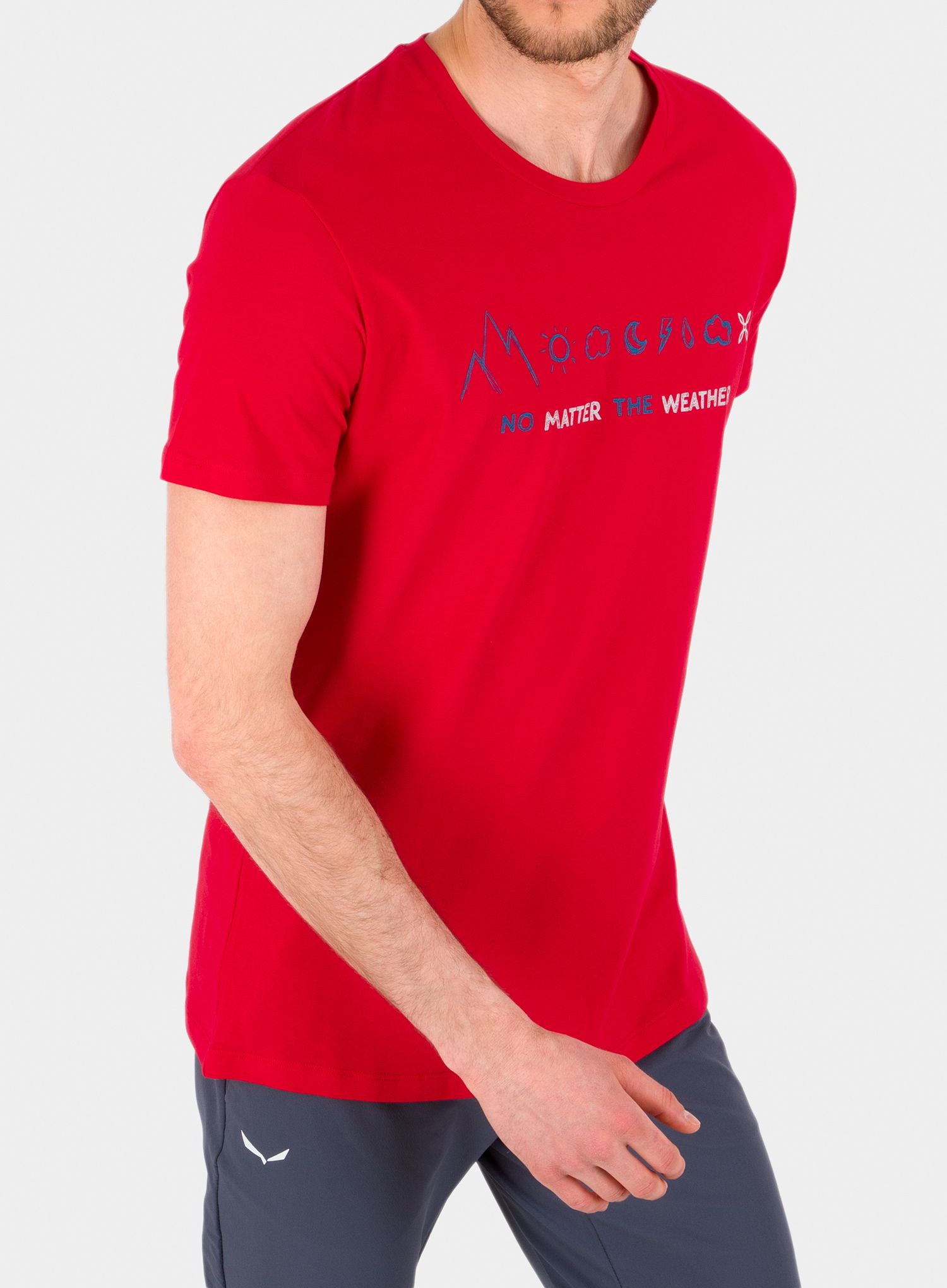 Памучна тениска Montura No Matter T-shirt - red