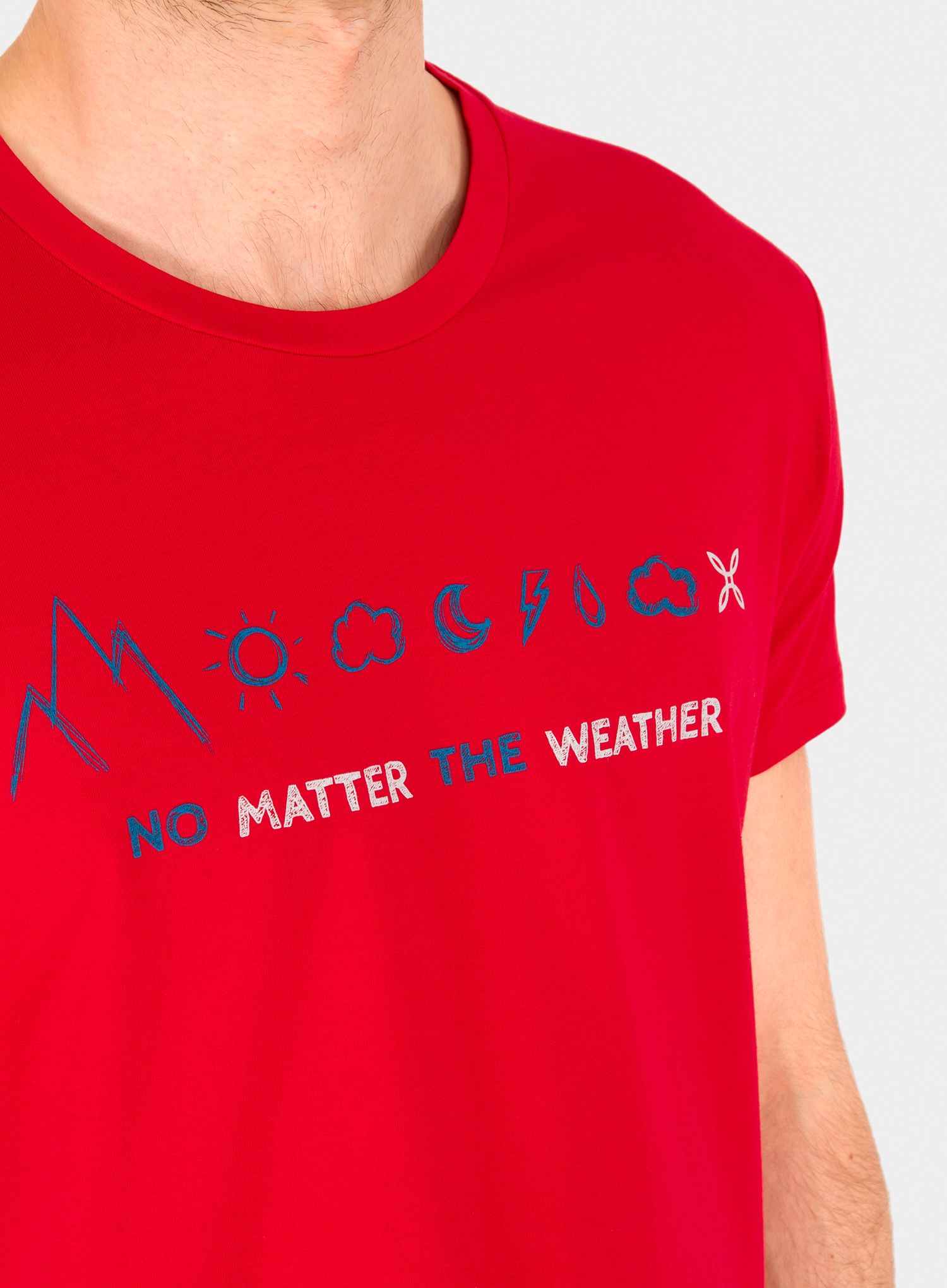 Памучна тениска Montura No Matter T-shirt - red