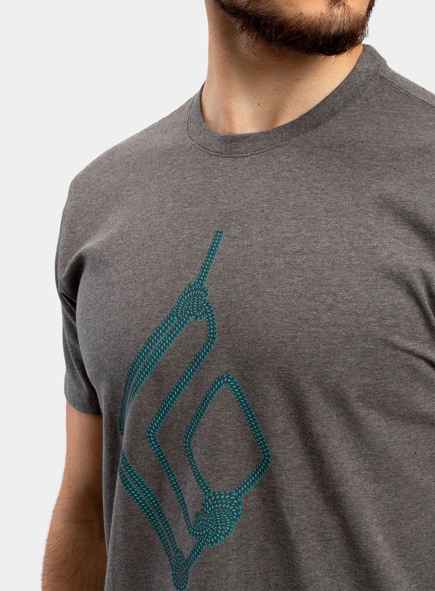 Тениска Black Diamond Rope Diamond Tee - charcoal heather